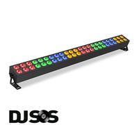 QTX | Duplex-Bar 48x 3W RGBA LED Wall & Floor Light with DMX512, Sound Activated Colour Wash, Auto & Show Modes, Strobe Effects, Tilt Adjustable Party, Stage, Disco, Event Lighting