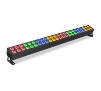 QTX | Duplex-Bar 48x 3W RGBA LED Wall & Floor Light with DMX512, Sound Activated Colour Wash, Auto & Show Modes, Strobe Effects, Tilt Adjustable Party, Stage, Disco, Event Lighting