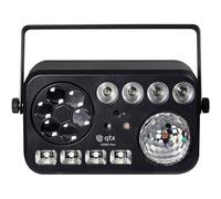 QTX GOBO Hex 6-in-1 LED & Laser Effect Light DJ Disco Stage Party