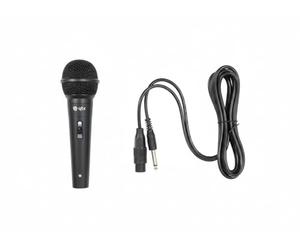QTX Handheld Dynamic Microphone Professional Vocal & PA Microphone with XLR to 6.3mm Jack Lead Clear Sound, Durable Build & Easy On/Off Control for Singing, Speech & Stage Use
