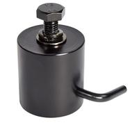 QTX | Heavy-Duty 35mm Speaker Stand Metal Top Cap with Secure Locking Bolt - Ideal for Mounting Lights and Effects onto your Speaker stand | 35mm Stand Top Cap Black