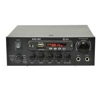 QTX KAD-2BT 55w Digital Stereo Amplifier Bluetooth Tuner USB SD Aux IN Mic Input
