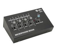 qtx MM41 Mini Microphone Mixers | 4 Channel,Black