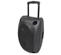 QTX | QOVA Portable PA System with UHF Wireless Microphones, Bluetooth Wireless connectivity, Wheel & Trolley Handle | 200W Output | 8 Hours Playback from Internal Rechargeable Battery