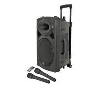 QTX QR12PA 12-Inch Portable PA Speaker with TWS + UHF