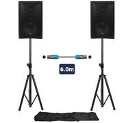 QTX QUEST PA Setup with Stands (12in Driver)