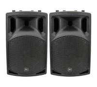 QTX QX12A 12" PAIR OF ACTIVE PA SPEAKERS DJ DISCO 800W PACKAGE