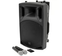 QTX QX12PA-Plus 12 PA Speaker With Wireless Microphones