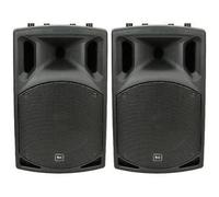 QTX QX15A 15" PAIR OF ACTIVE PA SPEAKERS DJ DISCO 1000W PACKAGE