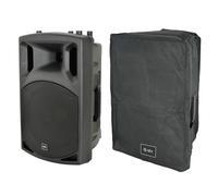 QTX QX15A 500W Powered DJ Band 15" PA Speaker or Monitor + 2Ch Mixer + Stand