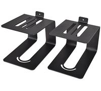 QTX | Solid Metal Desktop Speakers Stands | Supplied as a Pair