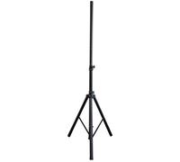 QTX Steel Speaker Stand Height Adjustable + Safety Pin Maximum Load 50kg Black