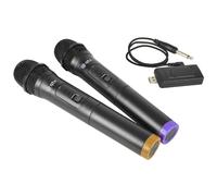 QTX | Two Wireless Handheld Microphones With Portable USB Powered Rece