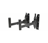 QTX Wall Adjustable Pair of Speaker Wall Stand Bracket 50kg 35mm DJ Disco PA