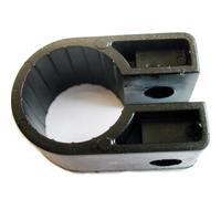 Loops OFFICIAL - QTY 100x 22.8mm Black Cable Cleat Clip - Size 9 - SWA Armoured - Screw Fixing P