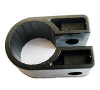 Loops OFFICIAL - QTY 100x 22.8mm Black Cable Cleat Clip - Size 9 - SWA Armoured - Screw Fixing P