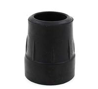 Qty: 10x 25mm (1") Heavy Duty Rubber Ferrules For Walking Frames - Black - By Lifeswonderful