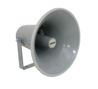 QTY 2 PAIR 40W 8OHM ALUMINIUM HORN MEGAPHONE SPEAKER WITH MOUNT & CABLE