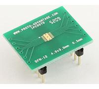 (Qty 2) Proto-Advantage IPC0070 DFN-12 to DIP-16 SMT Adapter (0.5 mm Pitch, 4.0 x 3.0 mm Body)