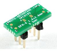 (Qty 2) Proto-Advantage IPC0195 DFN-6 to DIP-6 SMT Adapter (0.5 mm Pitch, 1.6 x 2.6 mm Body)