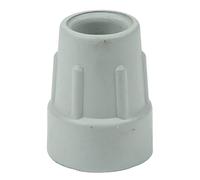 Qty: 2x 22mm 7/8" Z-Type Heavy Duty Rubber Ferrules For Crutches - Grey - By Lifeswonderful®