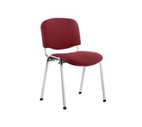 Qty 4 - ISO Chrome Frame Conference Office Chair (Ginseng Chilli)
