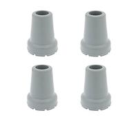 Qty: 4pcs Grey Shock Absorbing 19mm Rubber Ferrules for Walking Sticks by Lifeswonderful