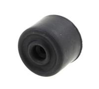 Qty 4X Black Rubber Door Stoppers Screw On Feet 35mm Diameter