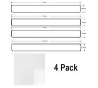 Qty 4X Wtc White Gloss Vogue Lacquered Finish 3Mtr Kitchen Plinth