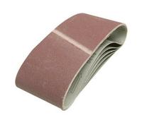 QTY 5 100mm x 610mm Sanding Belts 80 Grit For Belt Sander