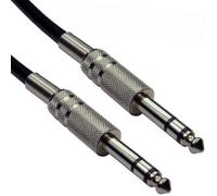 QTY 5 3M Pro 6.35mm 1/4" Stereo Jack Plug To Plug Cable Mixer Audio TRS Lead
