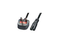 QTY 5 5M FIGURE OF 8 (C7) POWER CABLE LEAD UK PLUG LAPTOP SKY BOX PS2