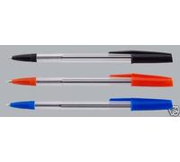 QTY 50 BALLPOINT BALLPEN BLUE WITH GRIP STYLOSTIK BIRO