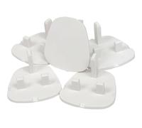 Qty 5X UK Plug Plastic Safety Covers - for Electrical Sockets Pets, Baby, Child