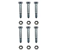 Qty 6: 2-1/8" x 5/16" Shear Pin with Nut Fits Toro Replaces 3285-11