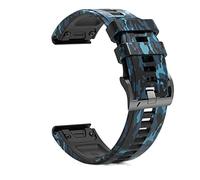 QTYQWC 22 26mm Sport Silicone Leather Watchbands Camouflage Strap For Fenix 7 7X 5 5X Plus 6 6X Pro 3HR MK2 Bracelets Smartwatch