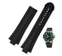 QTYQWC 24mm*12mm Lug End Rubber Waterproof Watchband For Oris Wristband Silicone Watch Strap Stainless Steel Folding Clasp