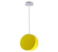 QTYQWC American Modern Small Pendant Light Fixtures Creative Round Single Head Hanging Lighting for Dining Room, Bedroom, Adjustable Lighting Fixtures Ceiling Yearn for (1 18 * 18cm)