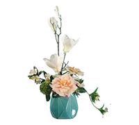 QTYQWC Artificial Flowers with Vase, Realistic Flower Arrangements Wedding Decoration Table Centerpieces Table Centerpiece Office Wedding Party Decoration (Color : B)