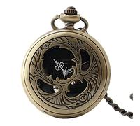 QTYQWC Classic Smooth Surface Mechanical Pocket Watch with Chain Xmas Birthday Wedding