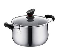 QTYQWC Copper Stainless Steel Covered Chef Casserole Cook Sauce Pot Casserole Pan (Size : Small) (Medium)