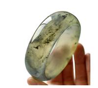QTYQWC Copywriting Ink Black Flower Bracelet Widened Version Exquisite Bangles Jewelry(E,57-58mm)