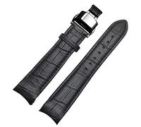 QTYQWC Curved End Watchband for Citizen BL9002-37 05A BT0001-12E 01A Watchstrap Genuine Leather with Butterfly Buckle 20 21 22mm Fashion Strap (Color : 5, Size : 21mm)