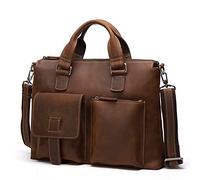QTYQWC European and American Men's Handbag Retro Business Large-capacity Men's Bag Travel Diagonal Bag