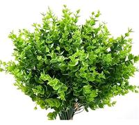 QTYQWC Exotic Dried Flower Bouquet 18 Bundles Artificial Flowers, Spring Outdoor Fake Flowers for Garden Porch Window Box Décor Porch Decoration, Bedroom Decoration, Dining Table(Red)