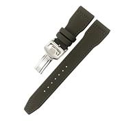 QTYQWC Fiber Canvas Watchband 20Mm 21Mm 22Mm for Iw3777 Sport Fiber Canvas Watch Strap/Black Round Buckle/21Mm
