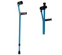 QTYQWC Forearm Crutch Elbow Crutches Foldable Ultralight Aluminum Assistance Double Adjustable with Comfy Handle Adjustable with Comfy Handle Folding Metal,1pcs (1pcs A)