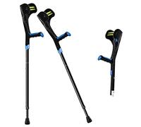QTYQWC Forearm Crutches - 2pcs Portable Crutch, 4 Colors, Lightweight and, U-Shaped Elbow Rest, Aluminum Alloy, Collapsible, Long Use Time, Crutches Walkers, Elbow Crutches (Color : Blue)