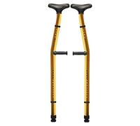 QTYQWC Heavy Medical Underarm Adult Crutches,Bold Design Crutch Walker with Height Adjustable,Super Load Bearing Aluminum Alloy,Gold Fashionable