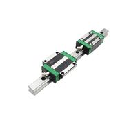 QTYQWC Linear Rail, Linear Sliding Gide 2pcs HGR25 Linear Guide Rails 100-1100mm HGR25 Slide 4pcs HGW25CC Block Square